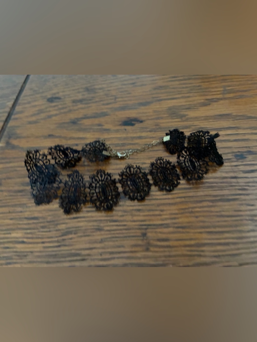 Black Floral Lace Choker Necklace - Women Jewelry